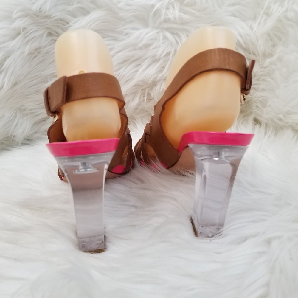 Dianve von Furstenberg Clear Chunky Heels - Picture 4 of 10